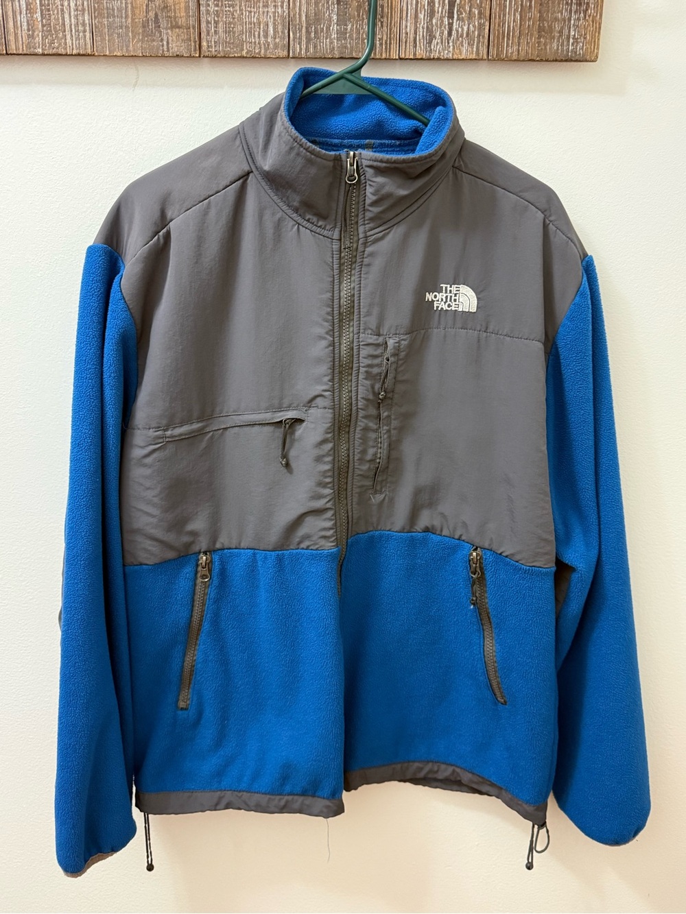 Vintage The North Face Blue & Gray Fleece Jacket